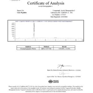 Alternative view of Acetyl Hexapeptide-3 (Argireline) (200mg)