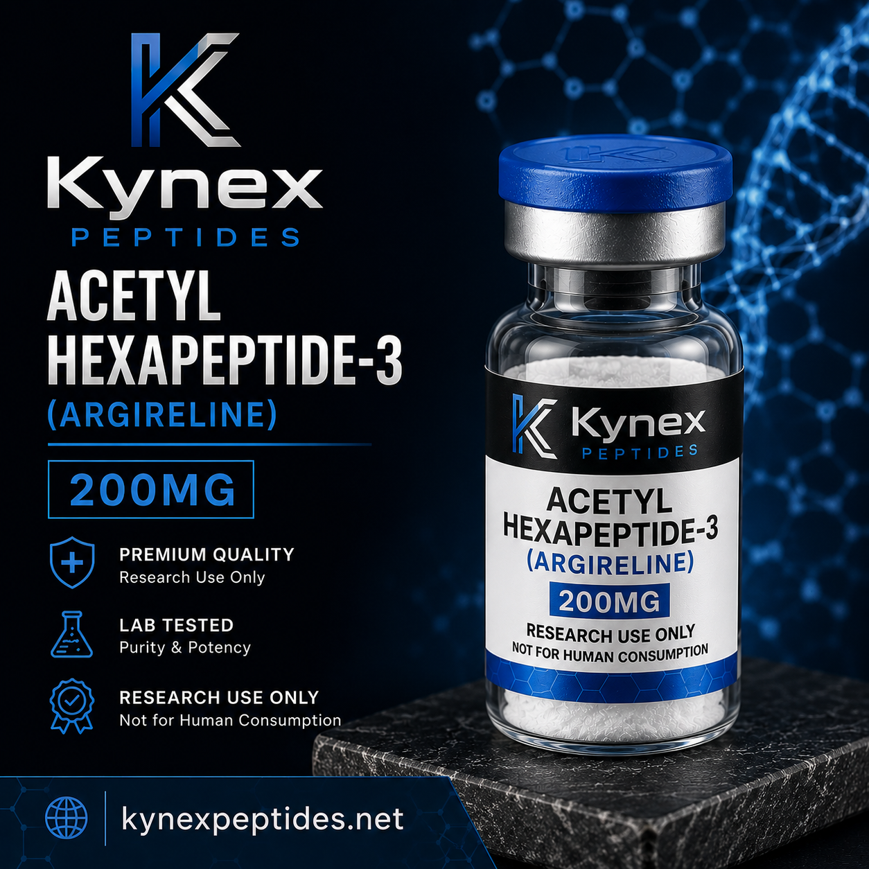 Acetyl Hexapeptide-3 (Argireline) (200mg)